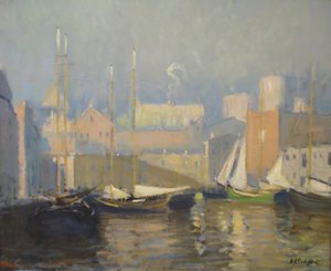 Molo del tè, Boston da Arthur Clifton Goodwin